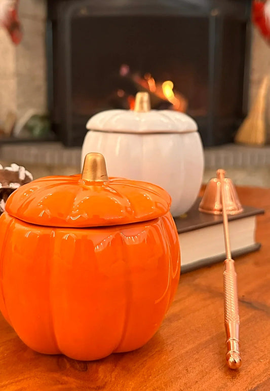 pumpkin candle orange