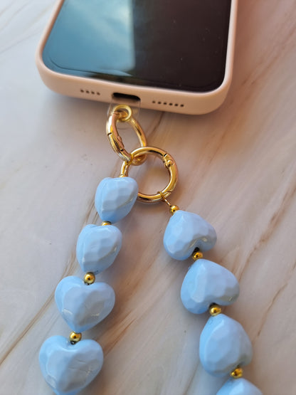 Αλυσίδα κινητού με καρδιές