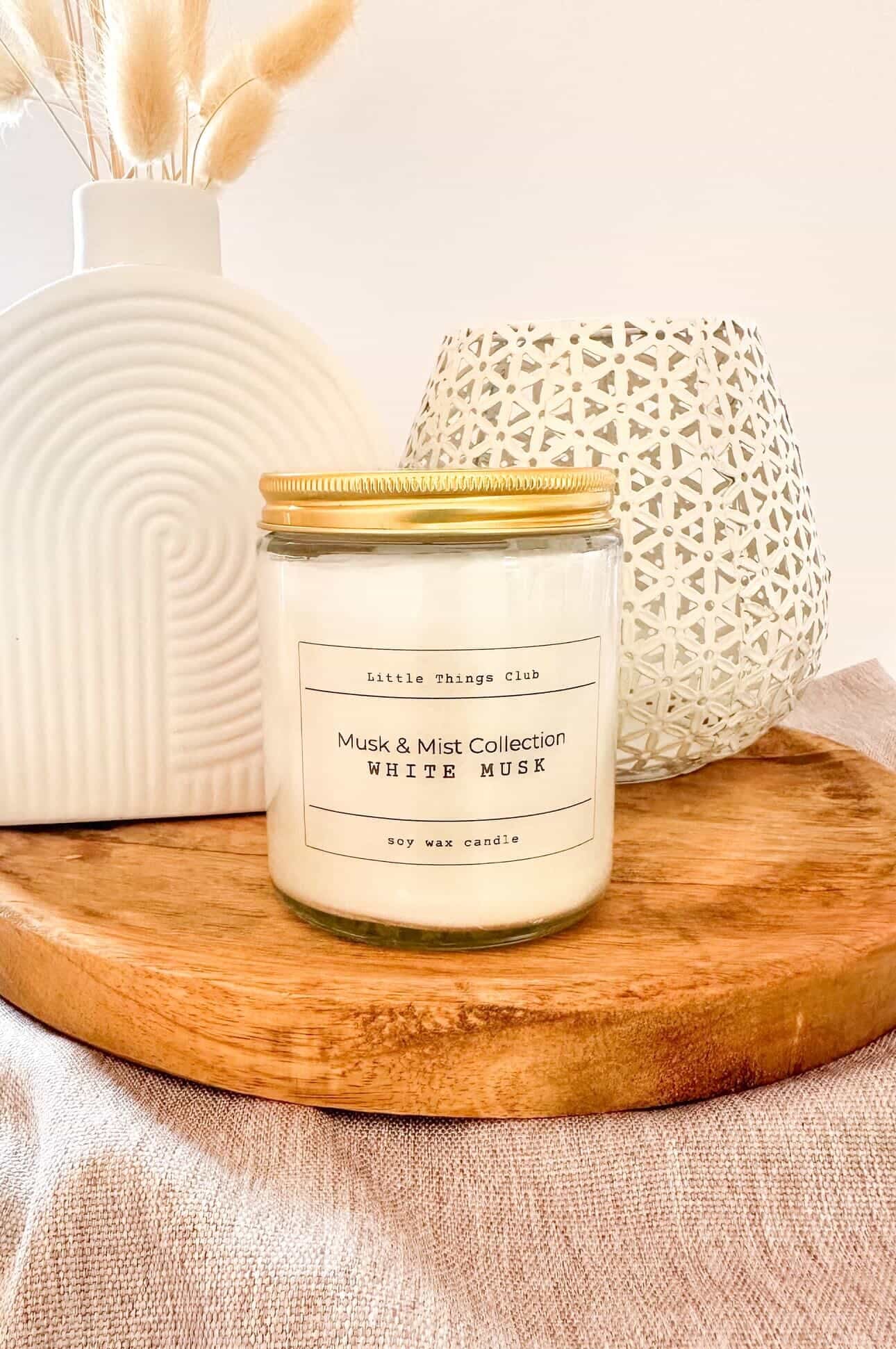 Γυάλινο βάζο με άρωμα White Musk