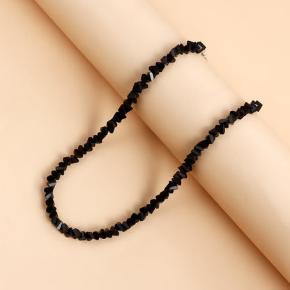 Μαύρο choker με χάντρες