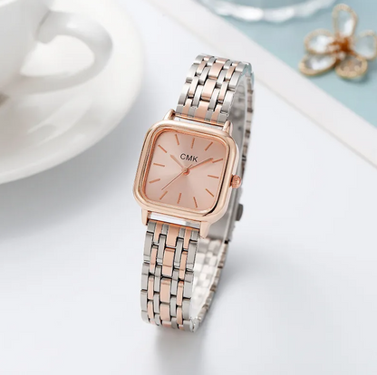 ginaikeio roloi asimi me rose gold