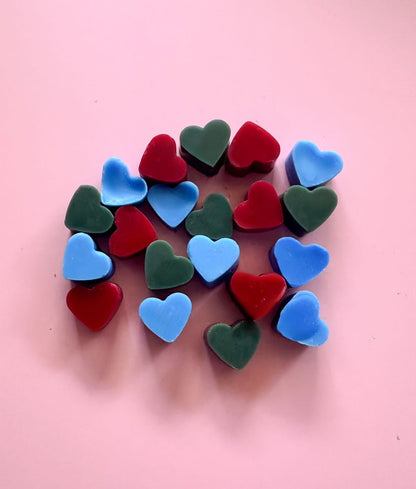 little hearts wax melts dark colors
